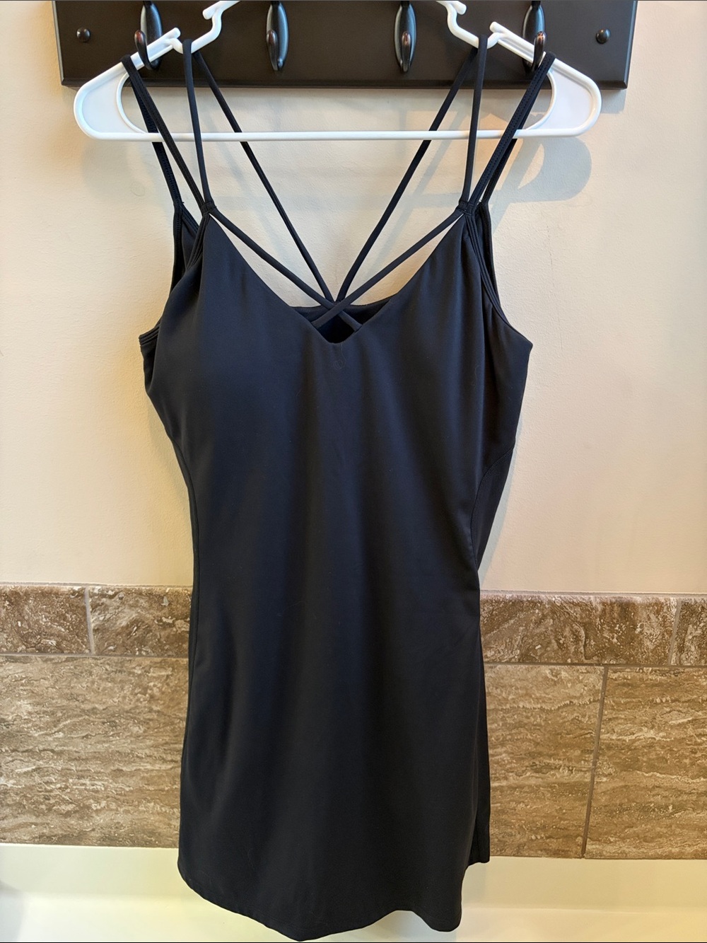 Black Strappy Halara Dress - Women's